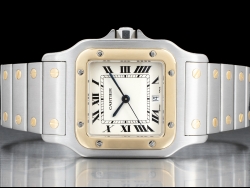Cartier Santos Galbee LM Quartz Gold And Steel White Dial 1566-W20011C4